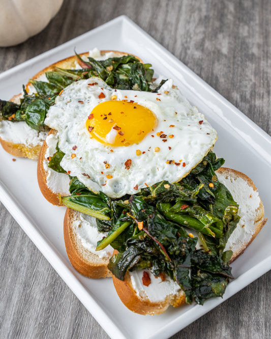 POKS Swiss Chard Toast